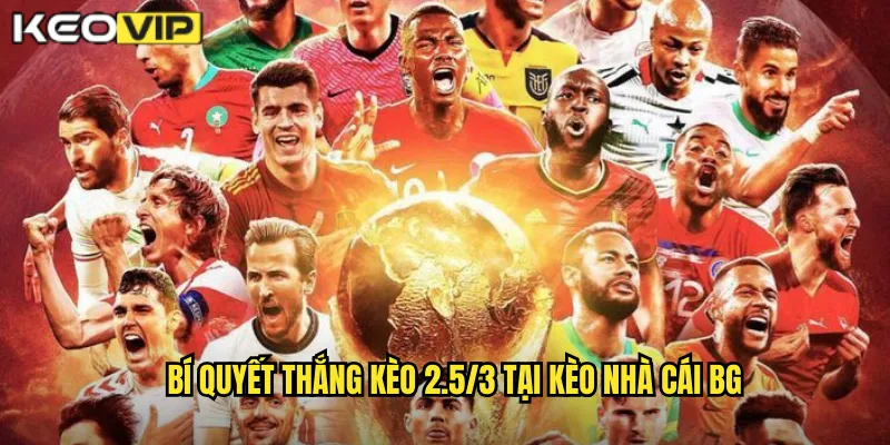 Bí quyết thắng kèo 2.5/3 tại kèo nhà cái bg